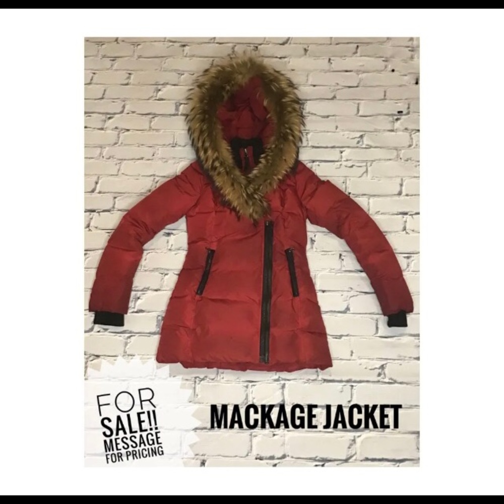 Used Mackage  burgundy Coat